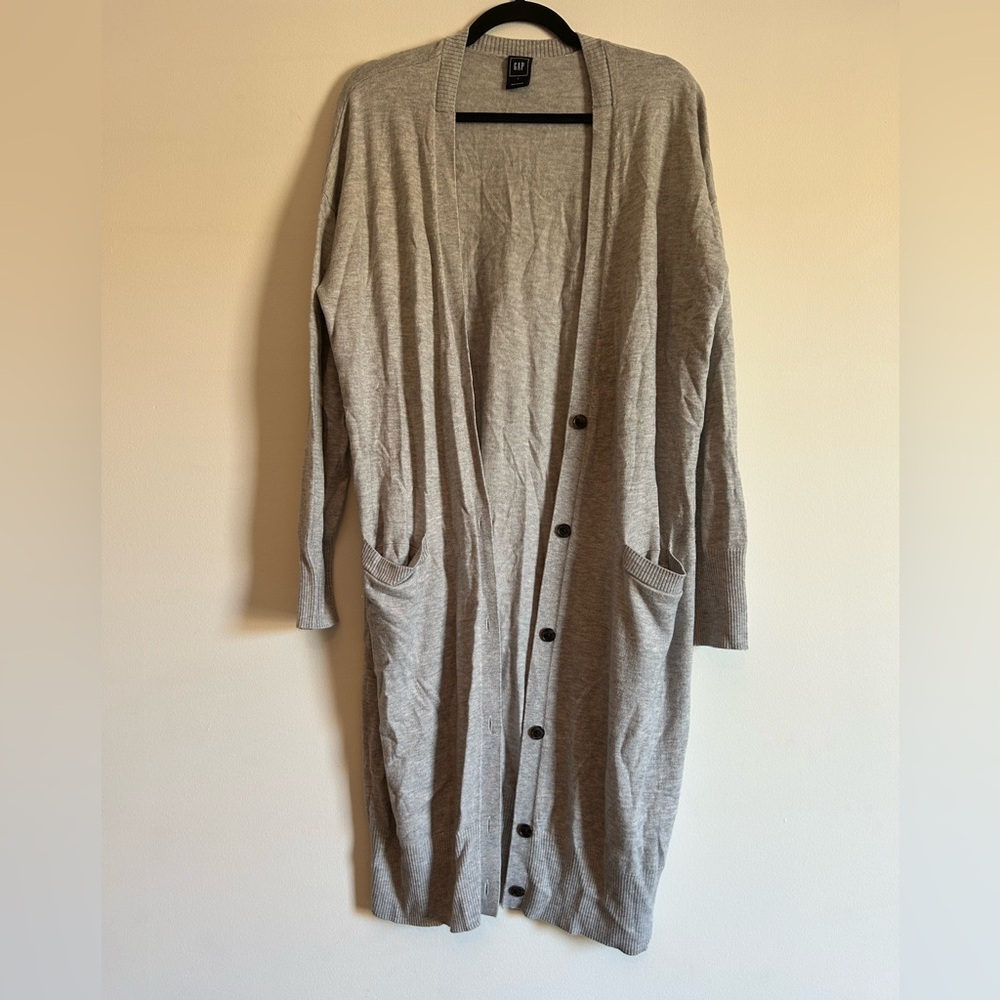 Gap Light Gray Duster Cardigan